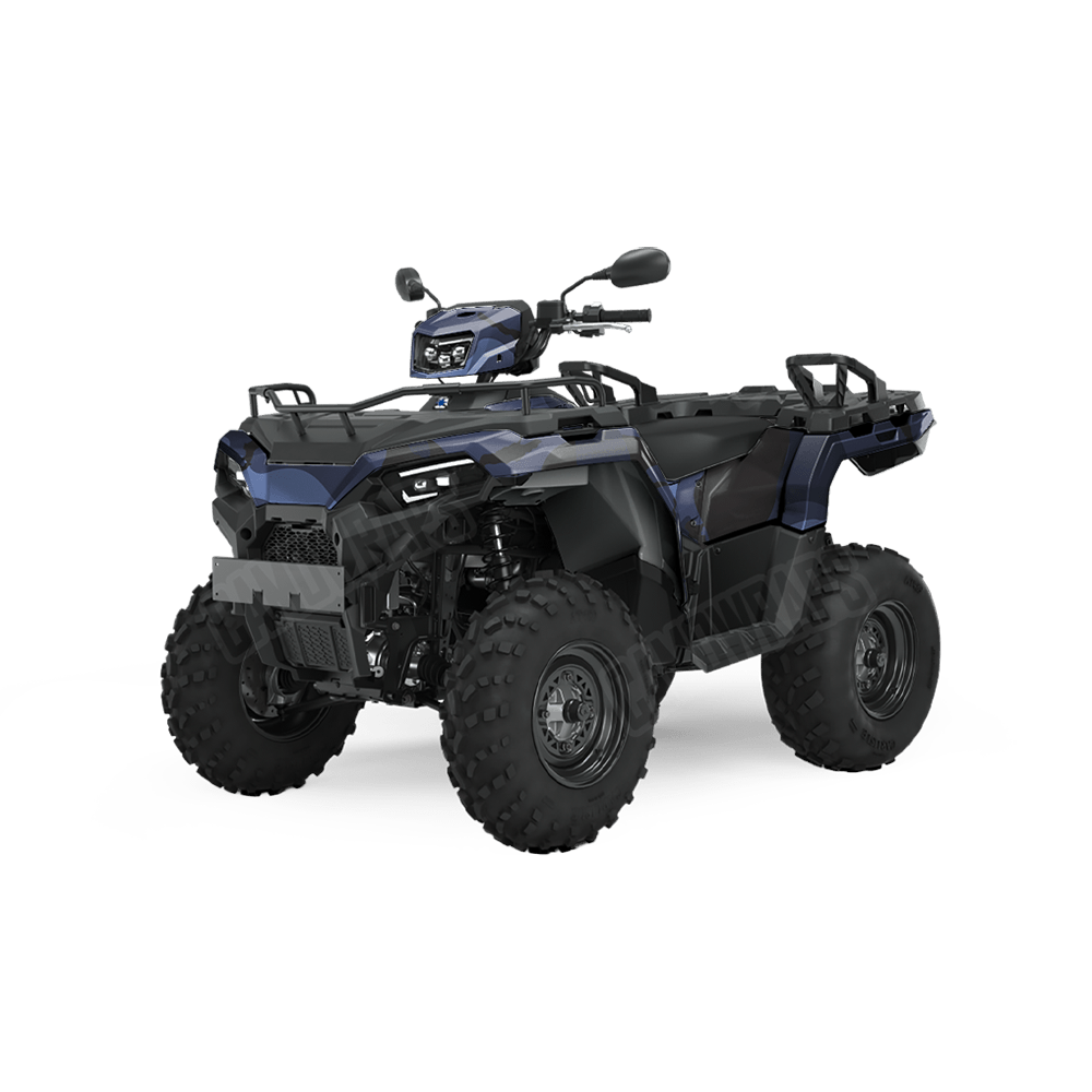 Jumbo Ragged Blue Midnight Camo ATV Vinyl Wrap