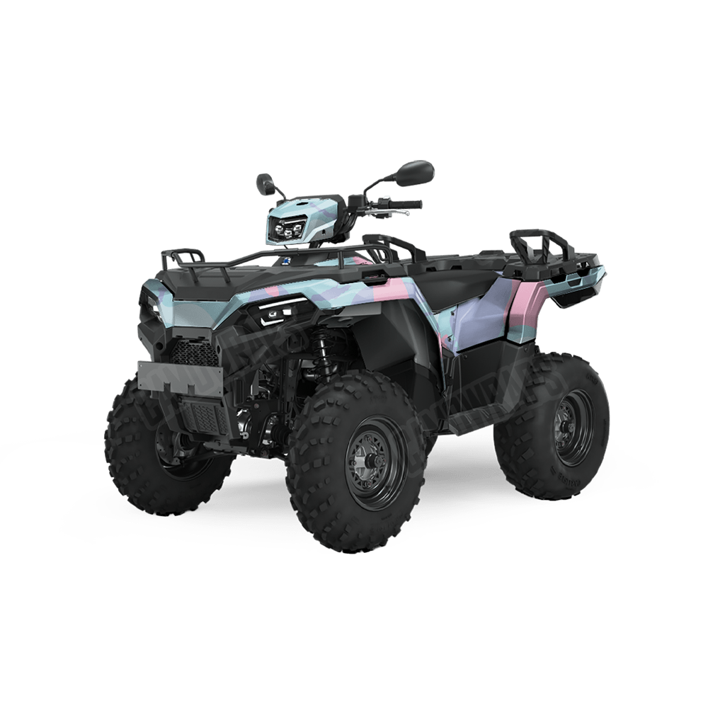 Jumbo Ragged Cotton Candy Camo ATV Vinyl Wrap