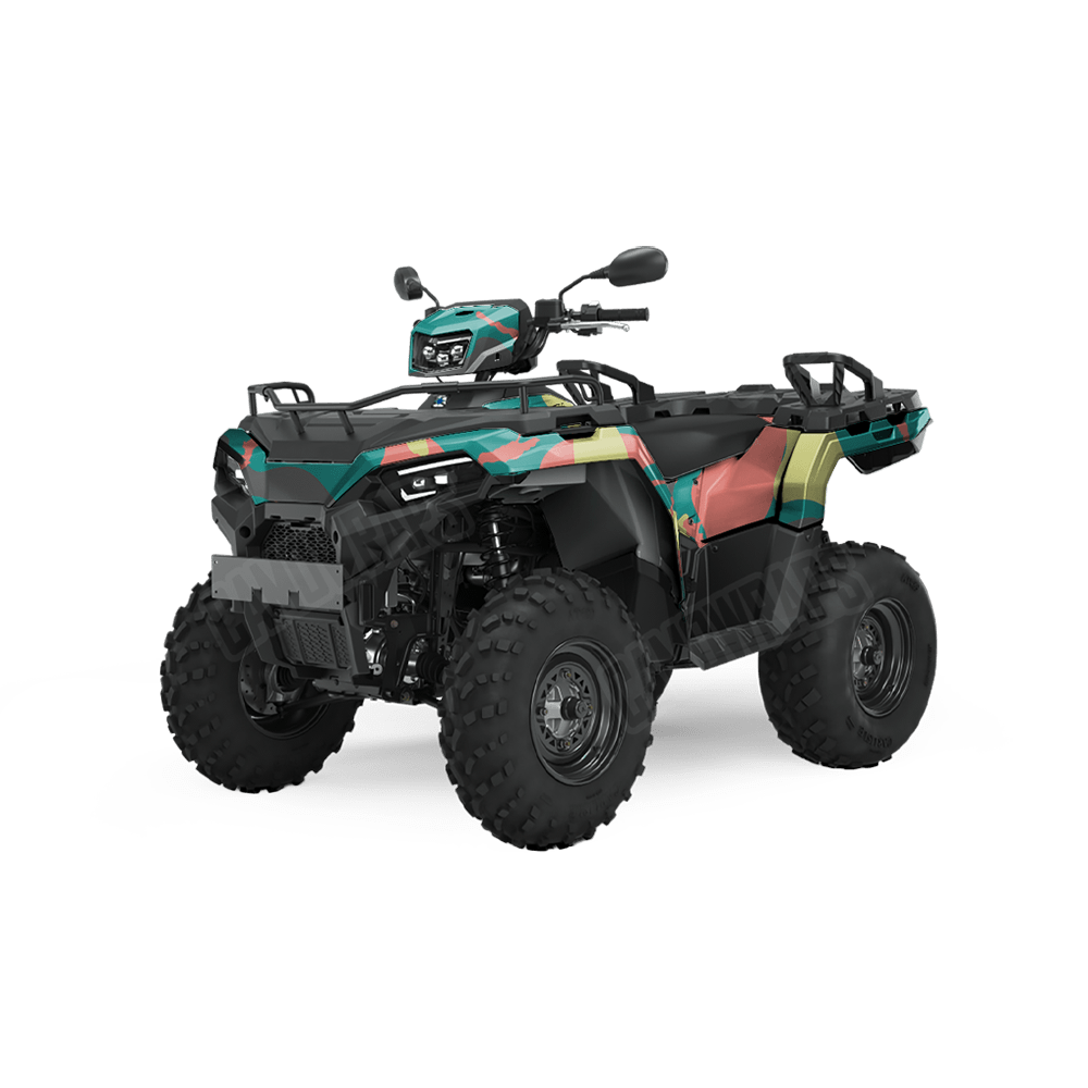 Jumbo Ragged Fiesta Camo ATV Vinyl Wrap