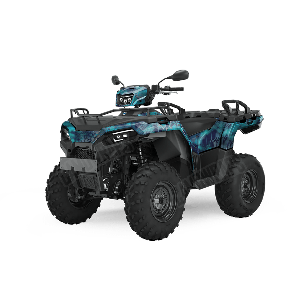 Kryptek Pontus Camo ATV Vinyl Wrap