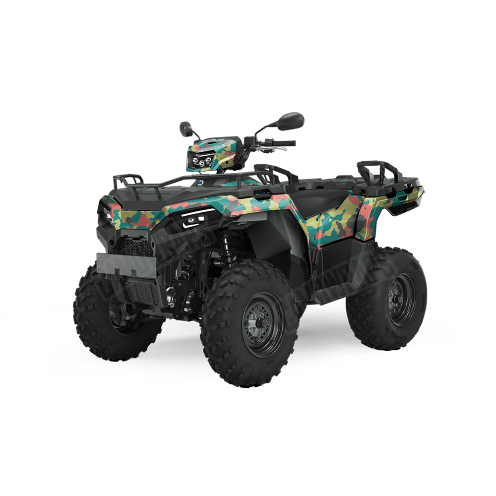 Large Cumulus Fiesta Camo ATV Vinyl Wrap