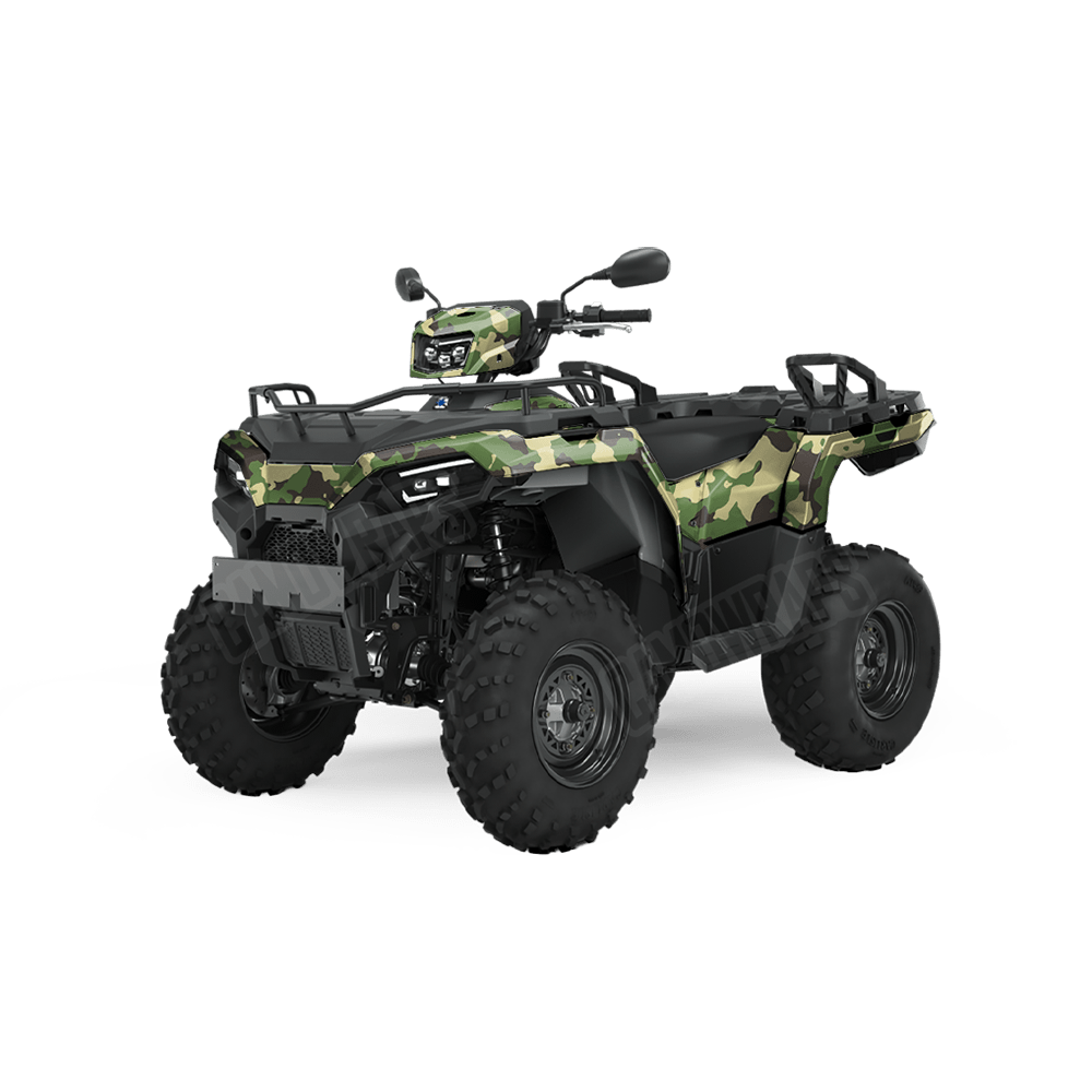 Large Cumulus Jungle Camo ATV Vinyl Wrap