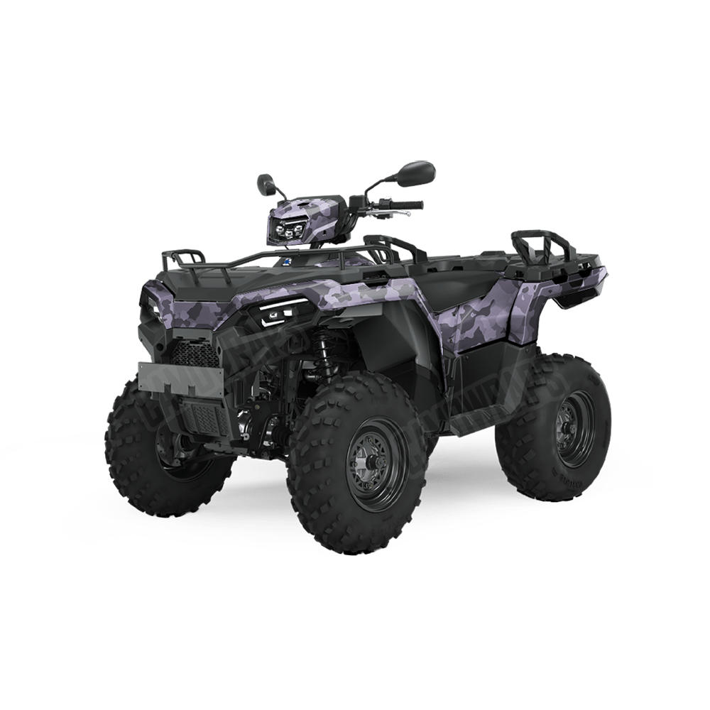 Large Cumulus Lilac Camo ATV Vinyl Wrap