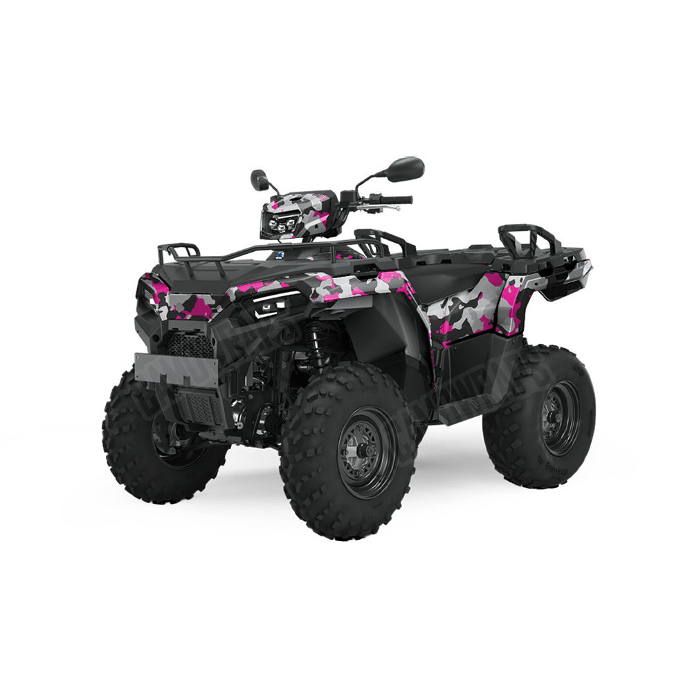 Large Cumulus Magenta Tiger Camo ATV Vinyl Wrap