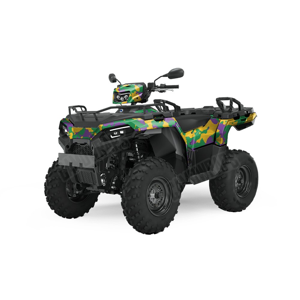 Large Cumulus Mardi Gras Camo ATV Vinyl Wrap