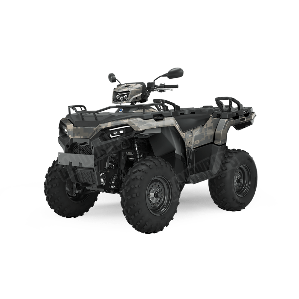 Large Digital Army Camo ATV Vinyl Wrap