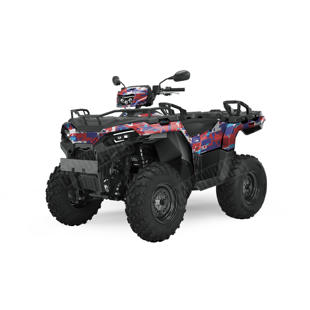 Large Digital M Series Camo ATV Vinyl Wrap