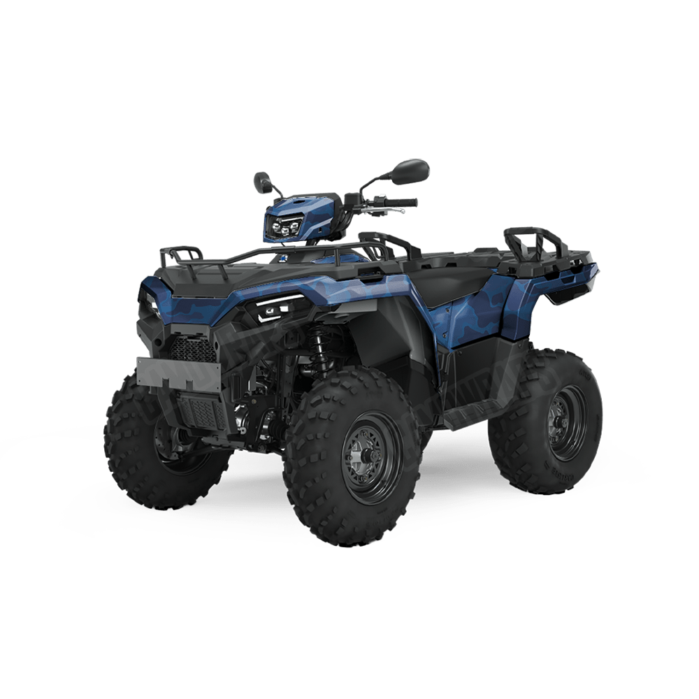 Old School Duck Elite Blue ATV Wraps