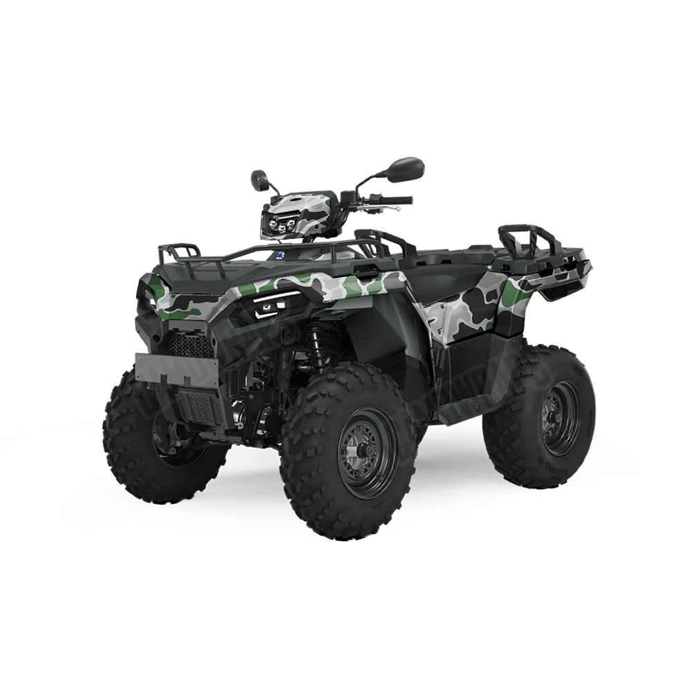 Old School Duck Green Tiger ATV Wraps