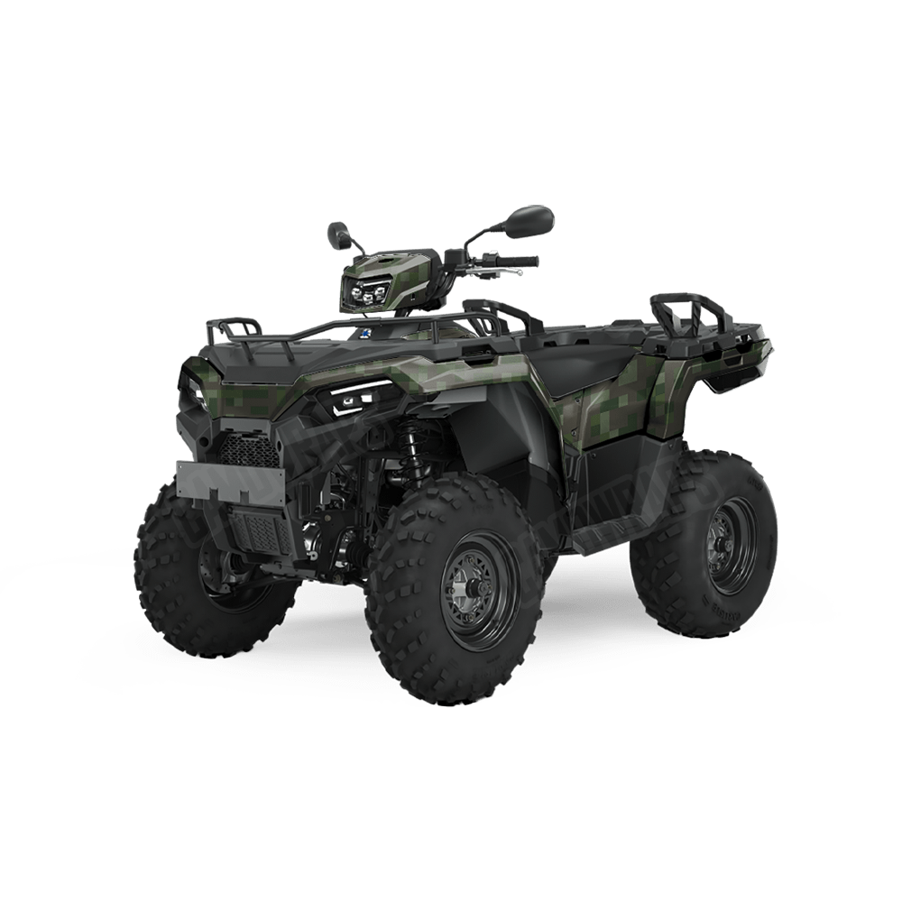 Pixel Army Dark Green ATV Wraps