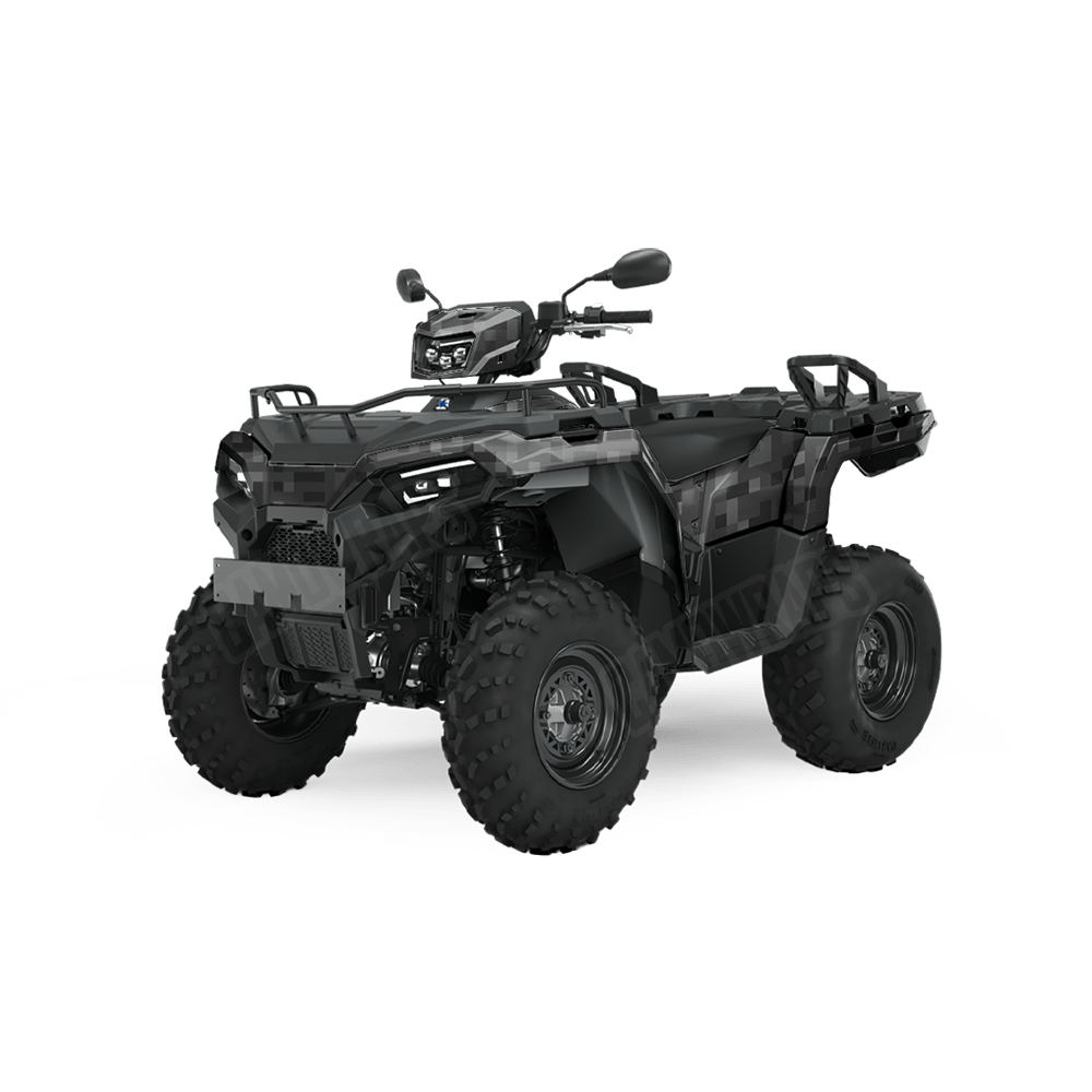 Pixel Elite Black ATV Wraps