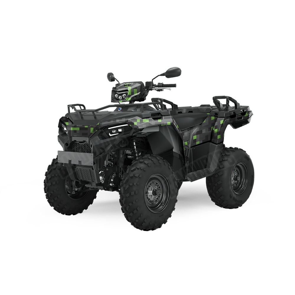 Pixel Metro Green ATV Wraps