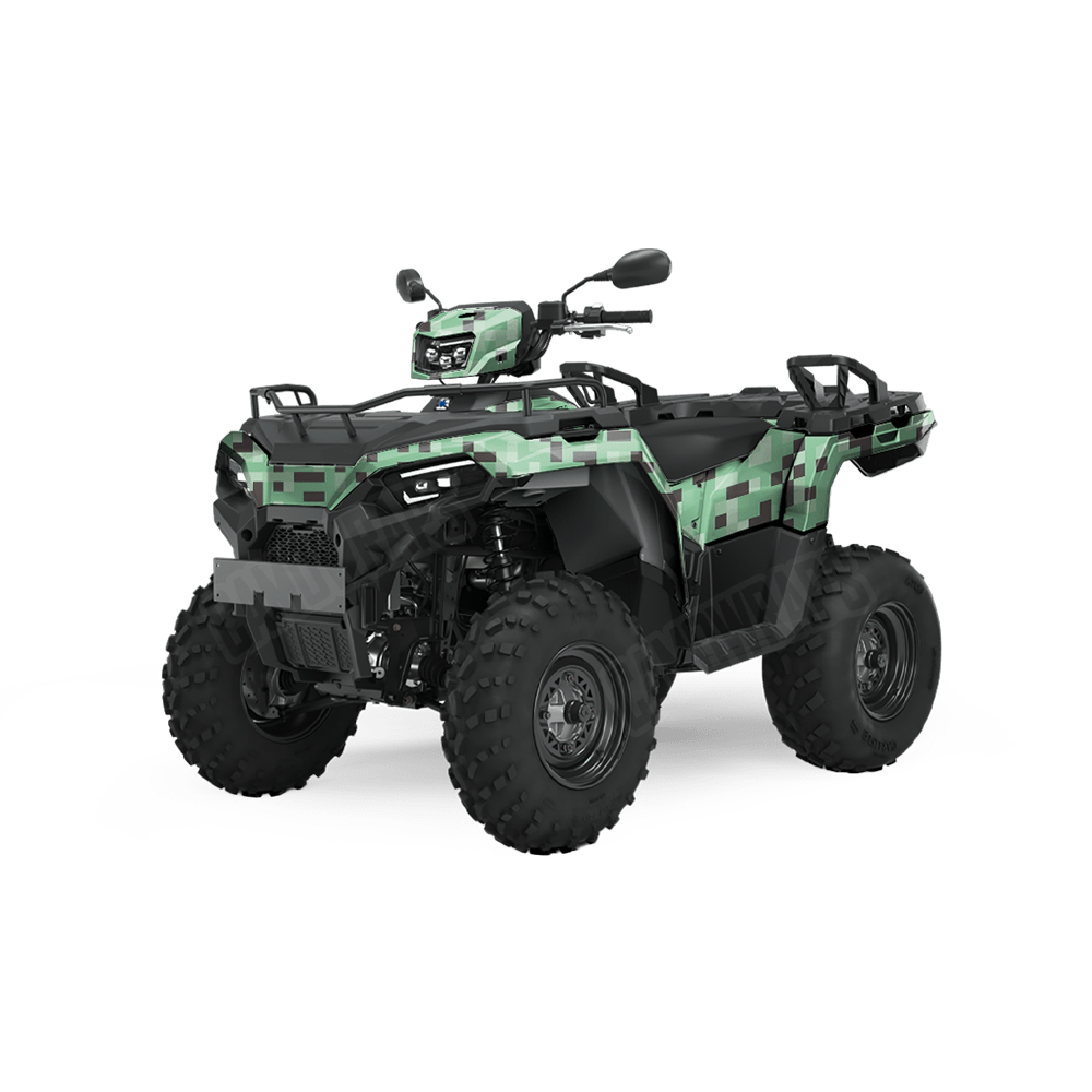 Pixel Mint Chocolate Chip ATV Wraps