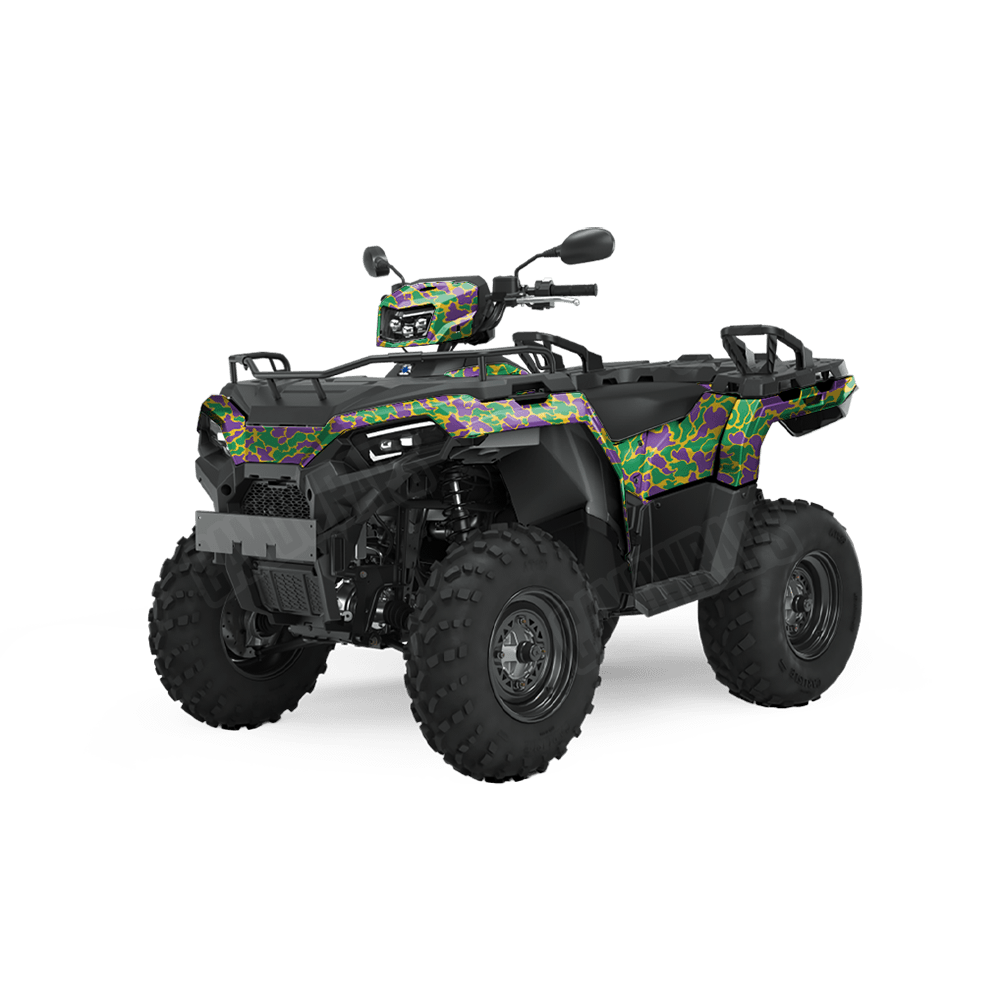 Old School Duck Mardi Gras ATV Wraps