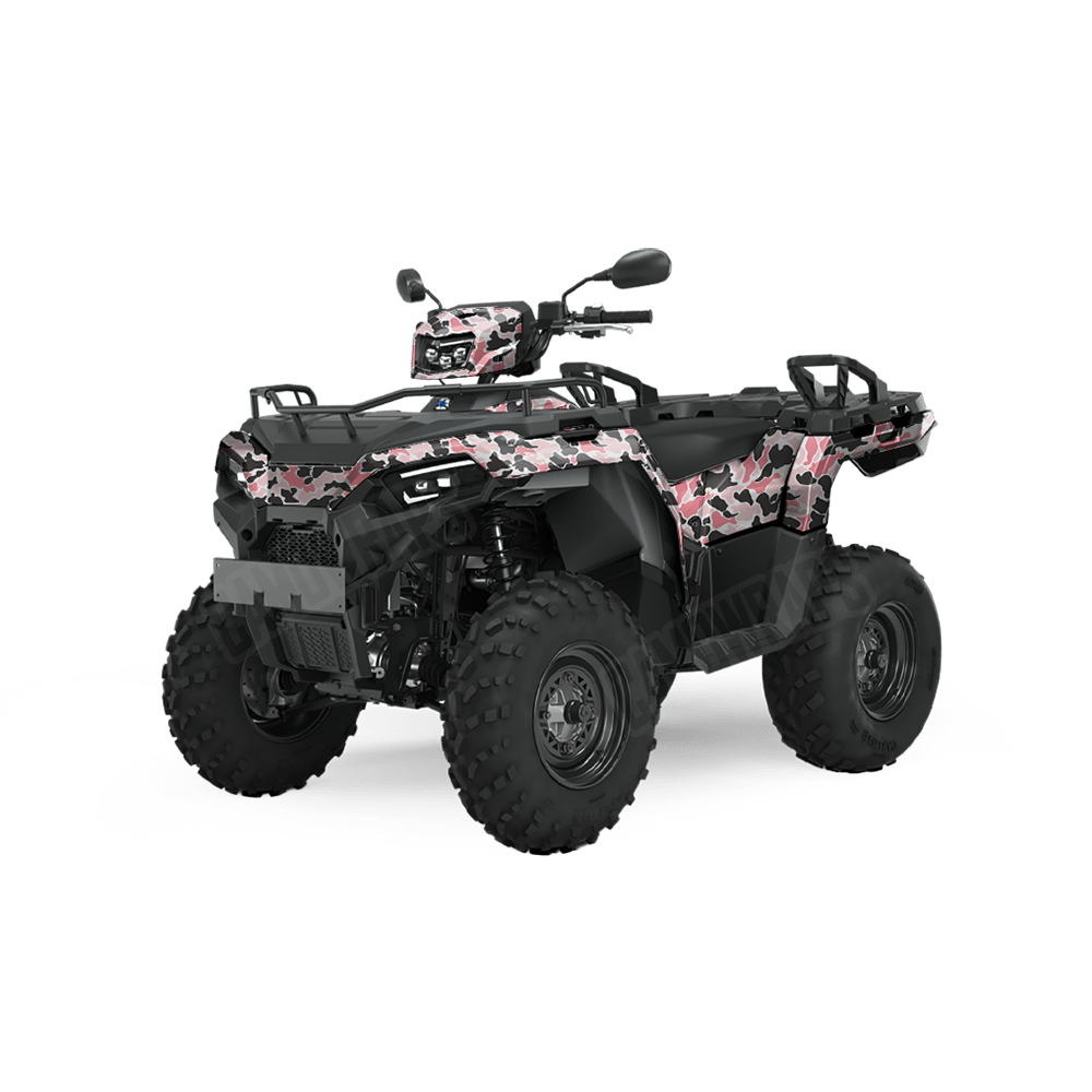Old School Duck Pink ATV Wraps