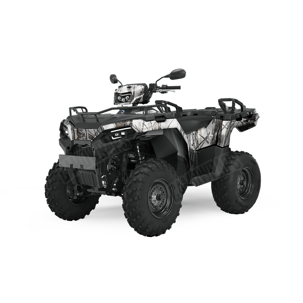 Nature Snowstorm Camo ATV Vinyl Wrap
