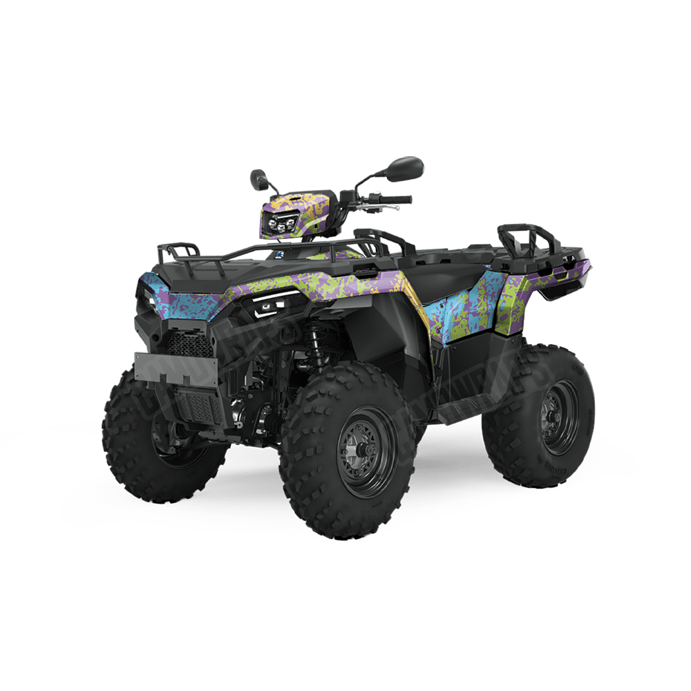 Pasted Carnival Camo ATV Vinyl Wrap