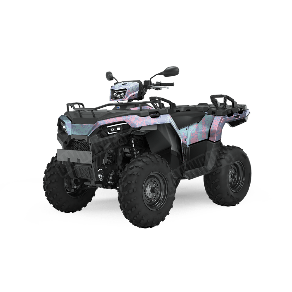 Pasted Cotton Candy Camo ATV Vinyl Wrap