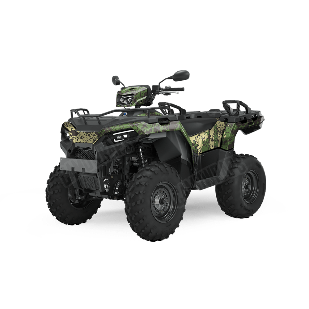 Pasted Jungle Camo ATV Vinyl Wrap