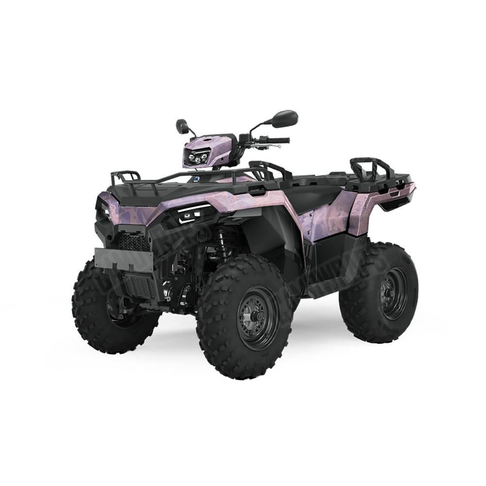 Realtree WAV3 Purple Rose Camo ATV Vinyl Wrap
