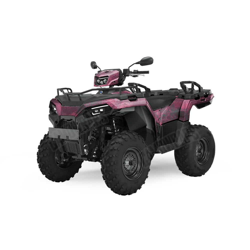 Realtree XTREME Dark Magenta Camo ATV Vinyl Wrap