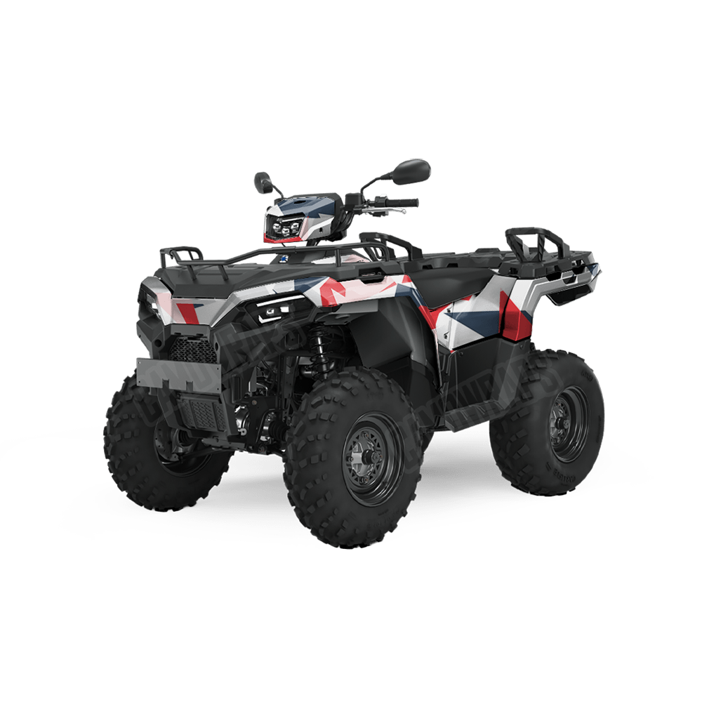 Shattered America Camo ATV Vinyl Wrap
