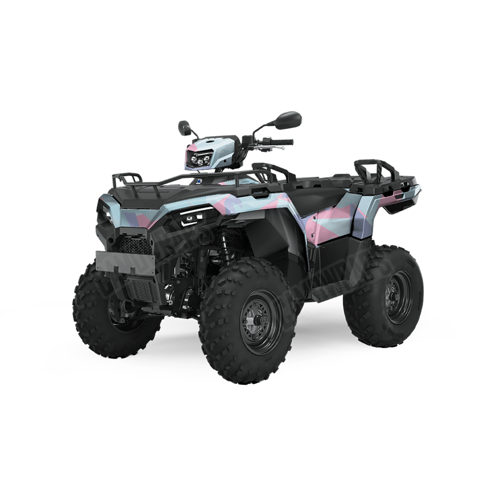 Shattered Cotton Candy Camo ATV Vinyl Wrap