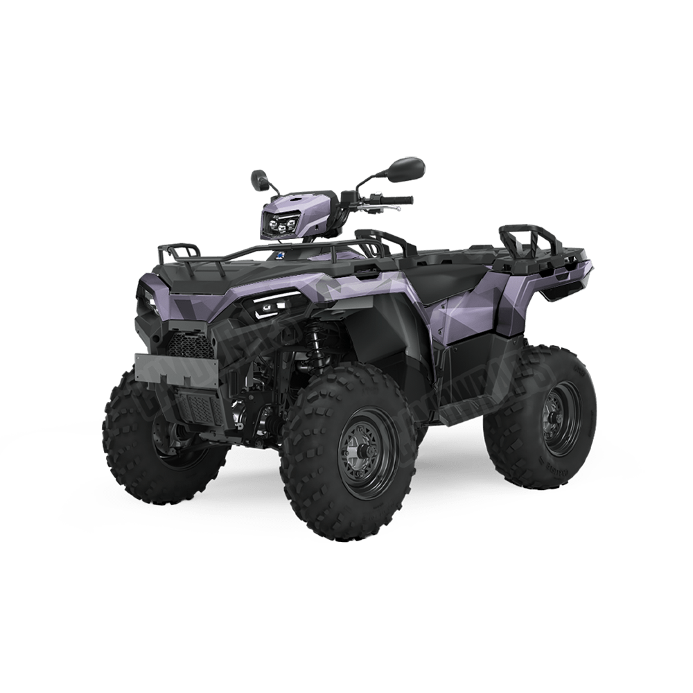 Shattered Lilac Camo ATV Vinyl Wrap