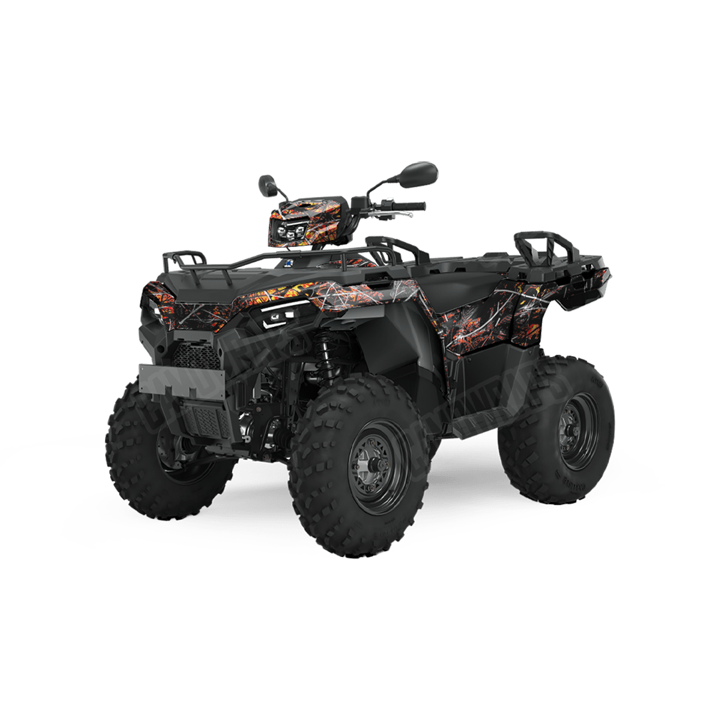 Sirphis Wildfire Camo ATV Vinyl Wrap
