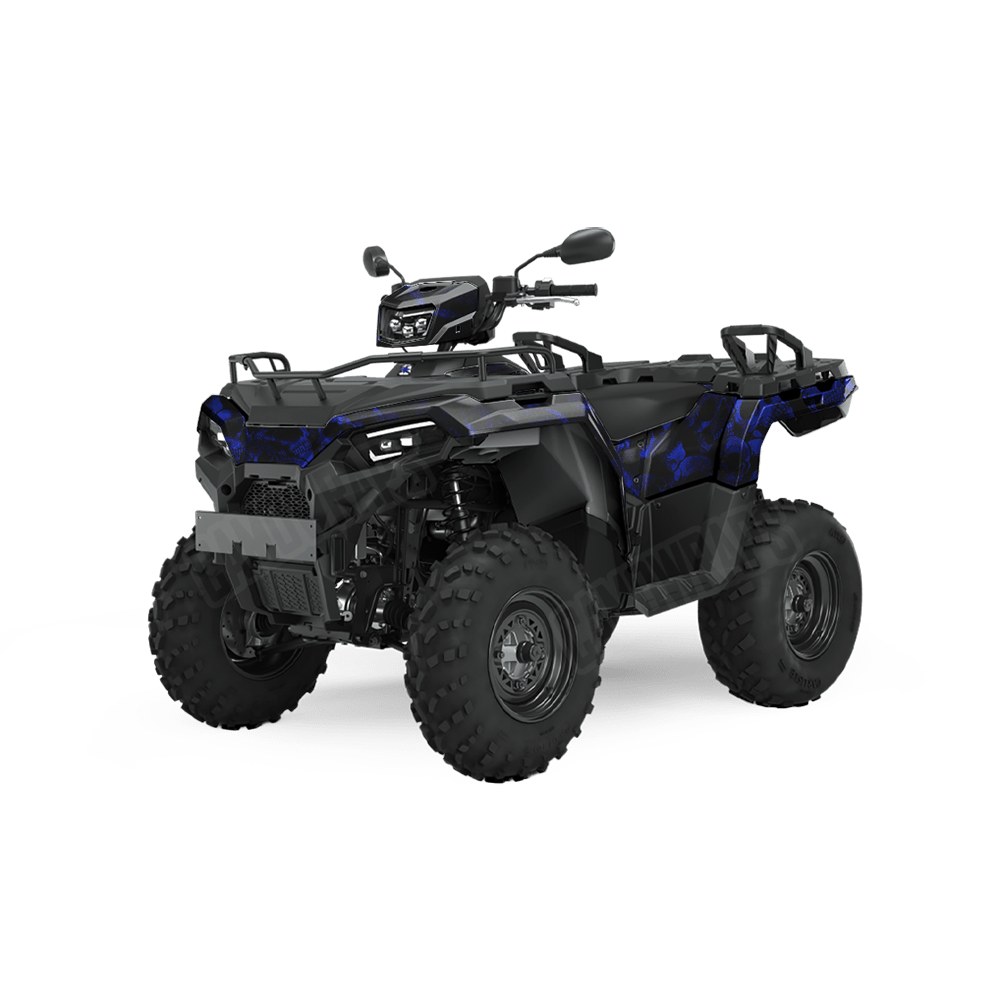Skull Blue ATV Wraps