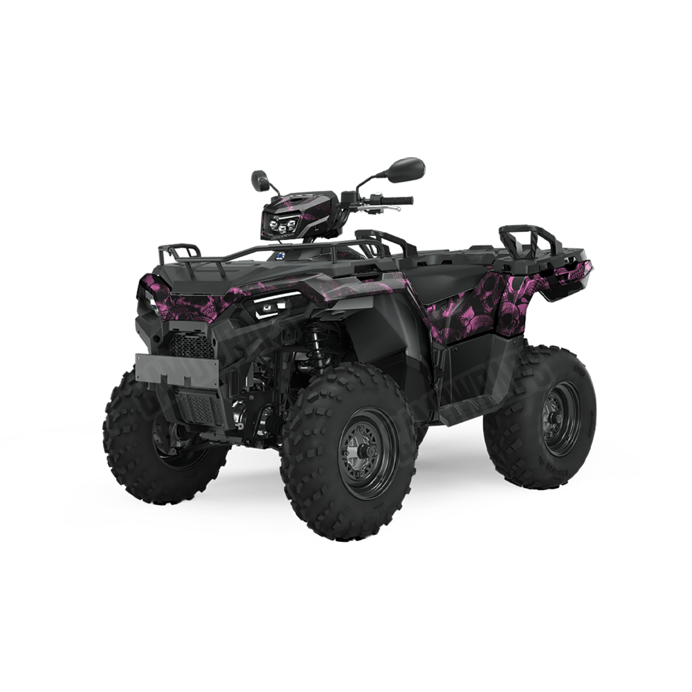 Skull Pink ATV Wraps