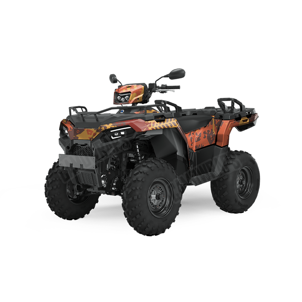Tire Splatter Autumn Camo ATV Vinyl Wrap