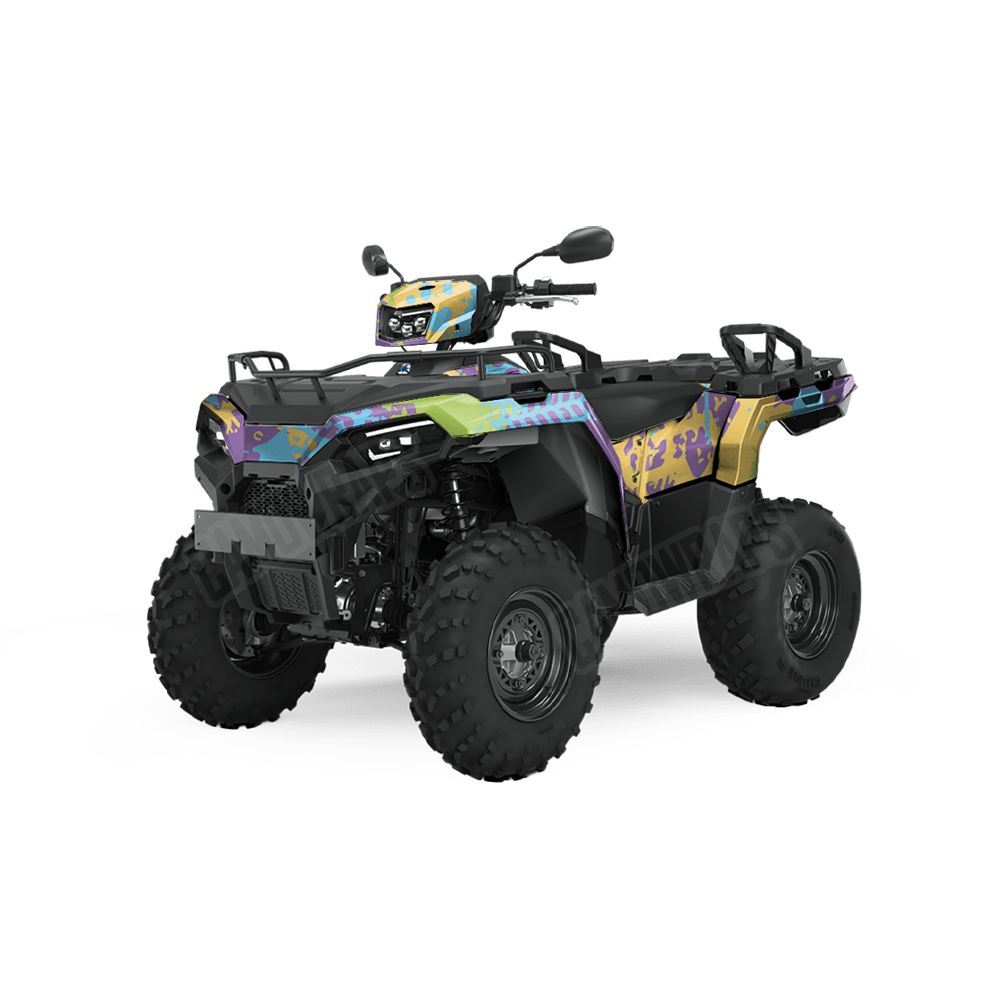 Tire Splatter Carnival Camo ATV Vinyl Wrap