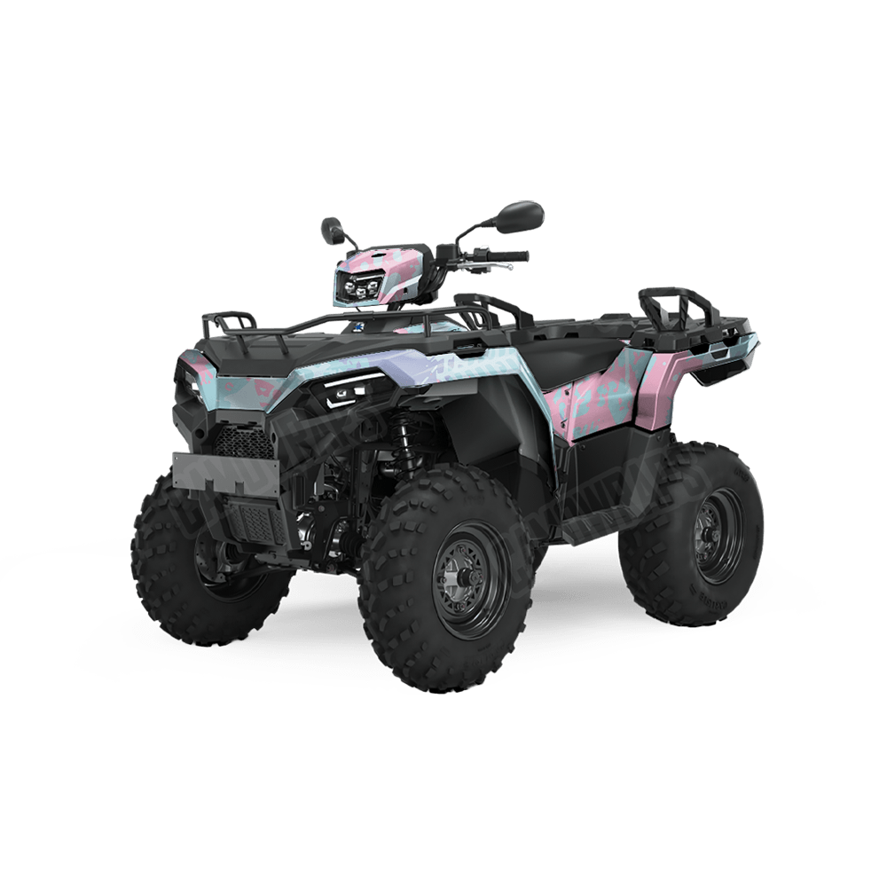 Tire Splatter Cotton Candy Camo ATV Vinyl Wrap