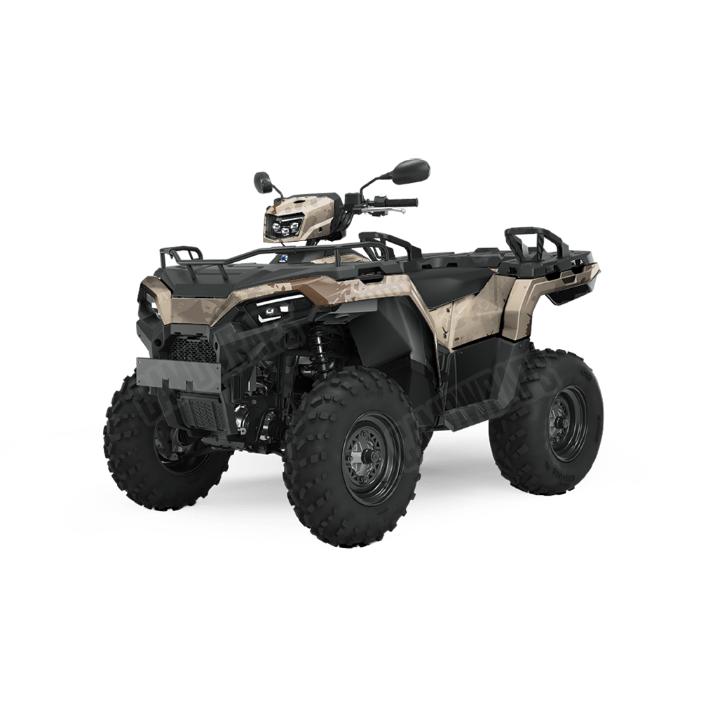 Tire Splatter Desert Camo ATV Vinyl Wrap