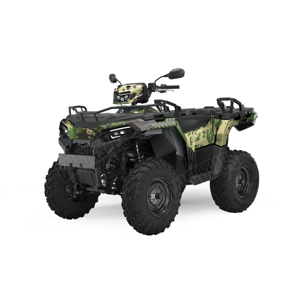 Tire Splatter Jungle Camo ATV Vinyl Wrap