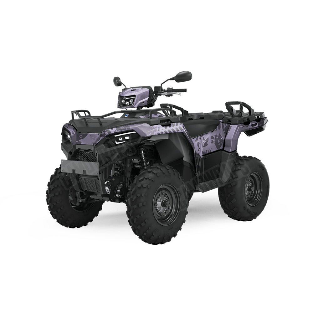 Tire Splatter Lilac Camo ATV Vinyl Wrap