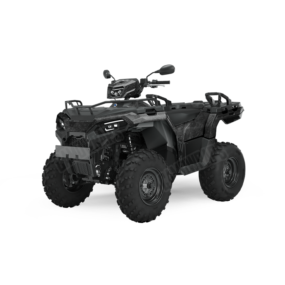 Toadaflage Black Camo ATV Vinyl Wrap