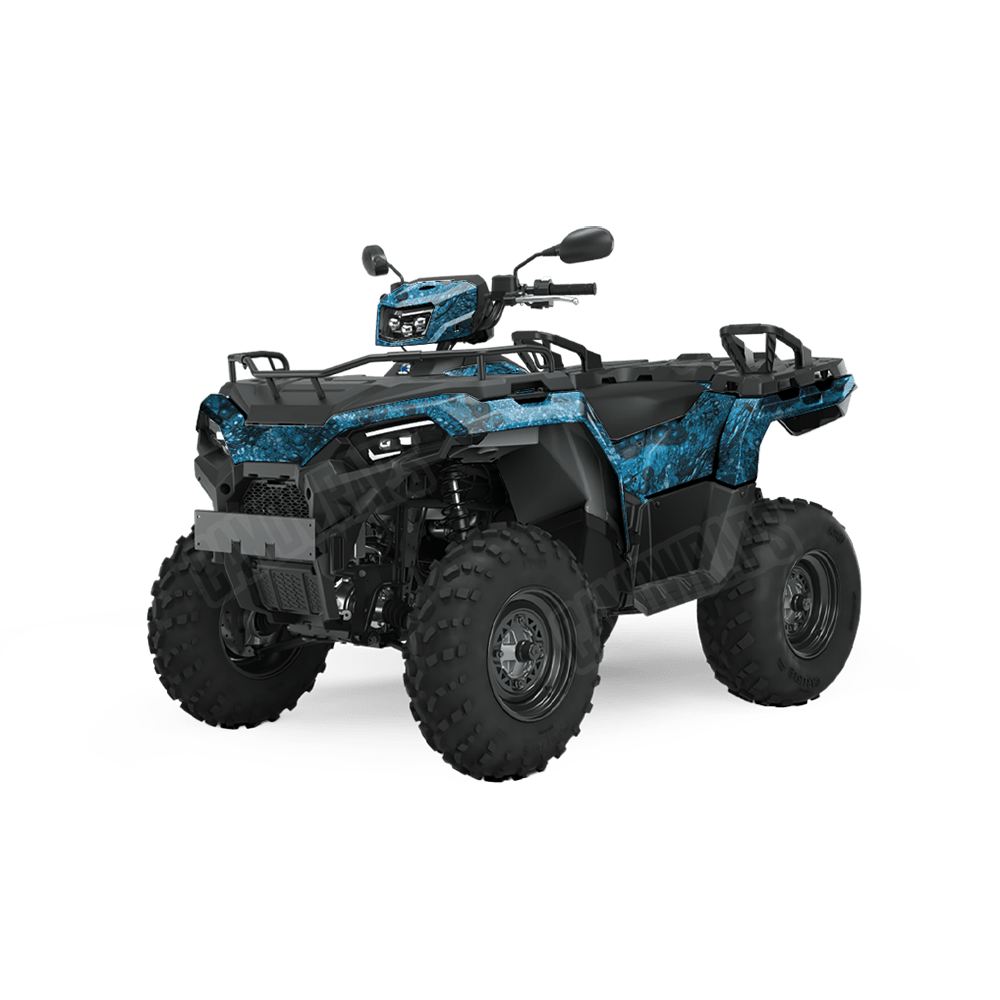 Toadaflage Blue Camo ATV Vinyl Wrap
