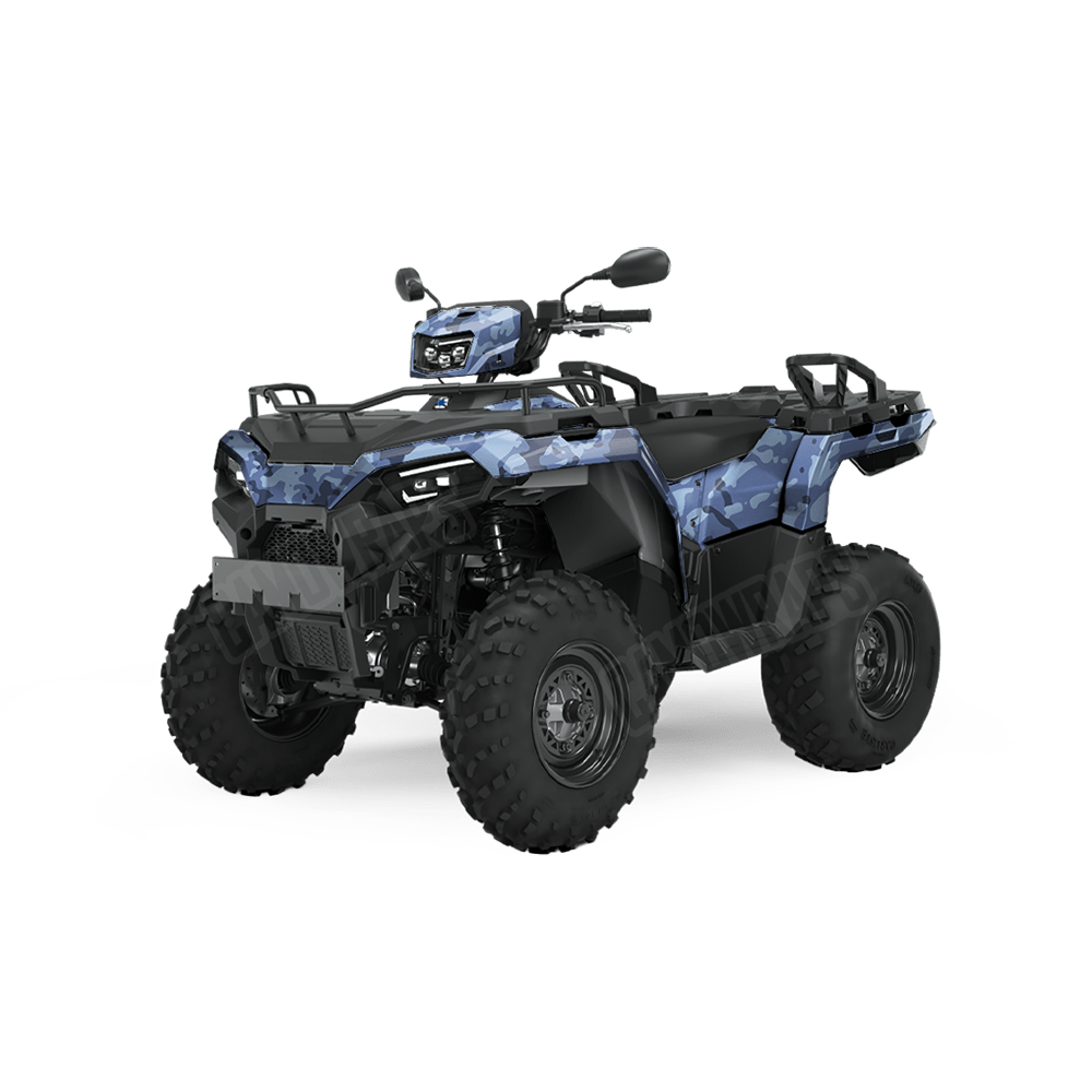 Treetop Blue Midnight Camo ATV Vinyl Wrap