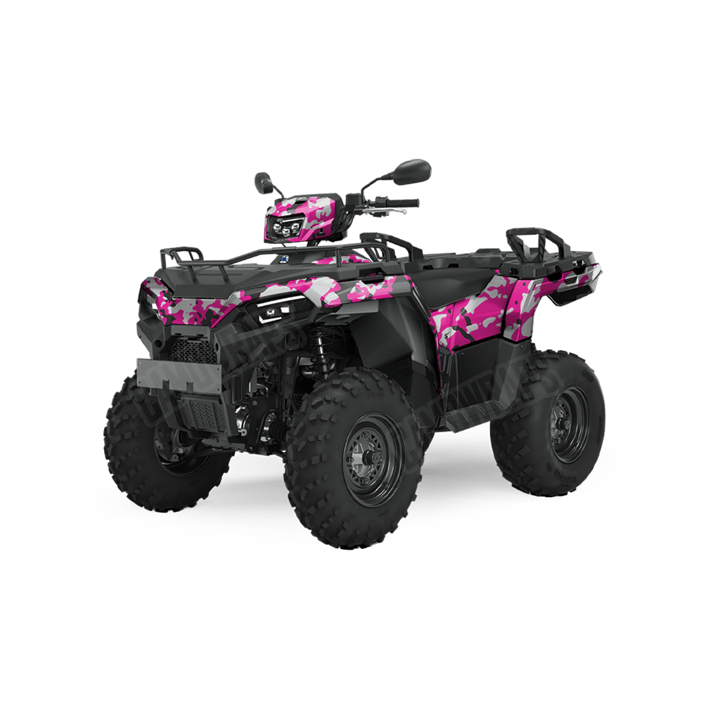 Treetop Magenta Tiger Camo ATV Vinyl Wrap