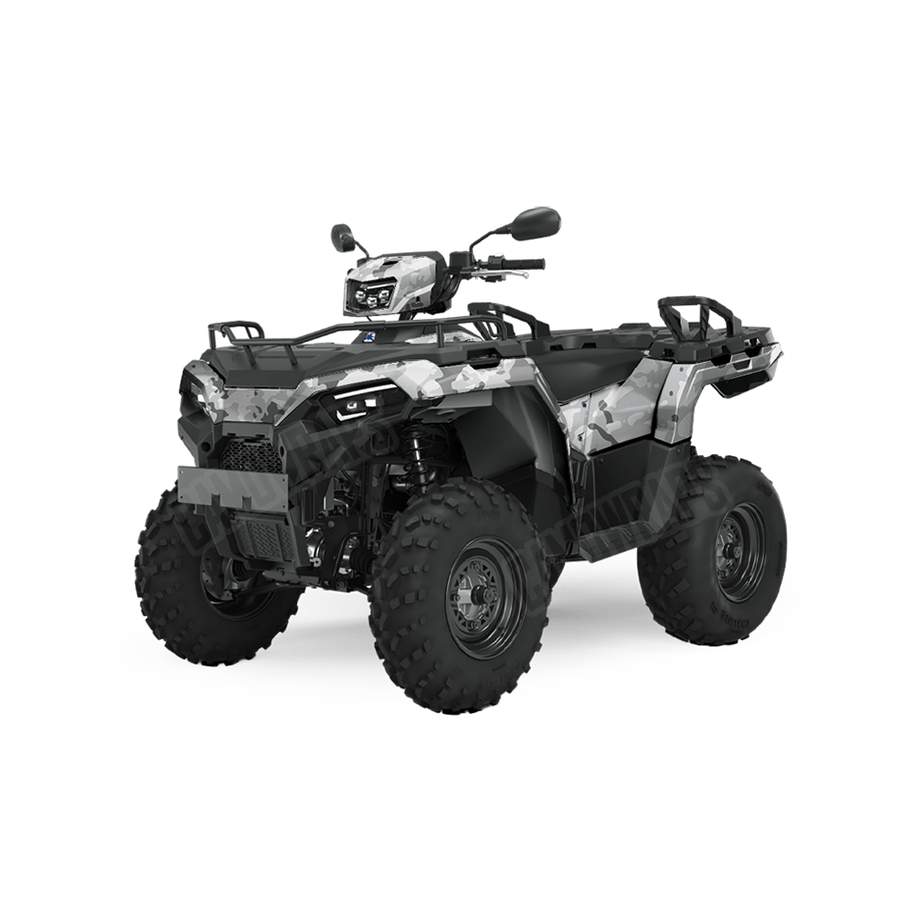 Treetop Snow Camo ATV Vinyl Wrap