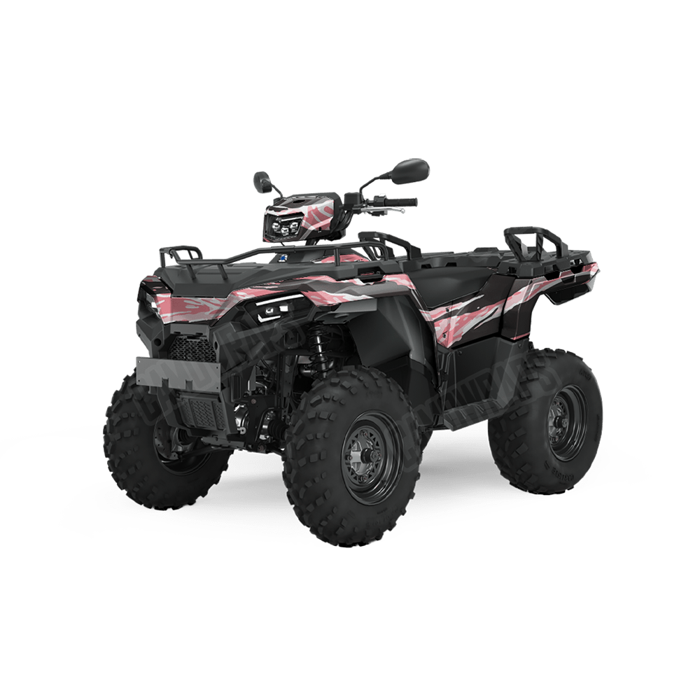Vietnam Tiger Stripe Pink Camo ATV Vinyl Wrap
