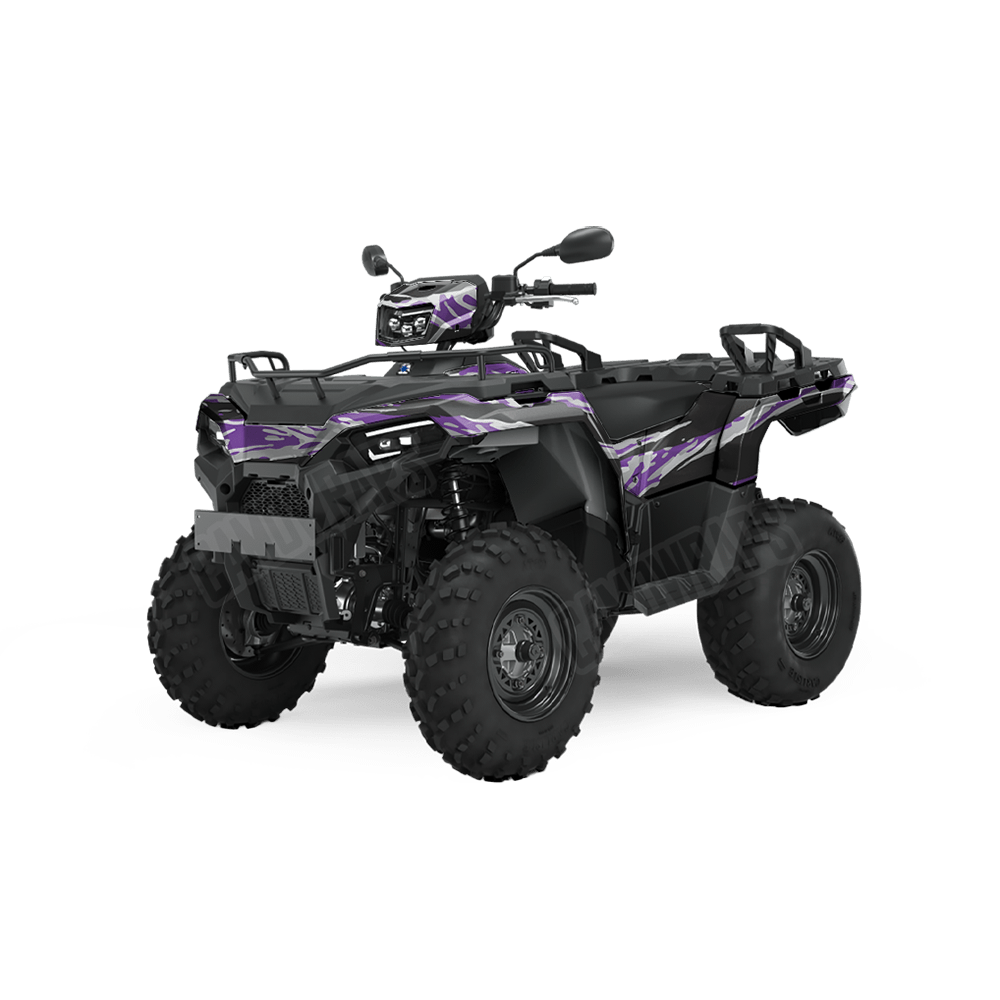 Vietnam Tiger Stripe Purple Tiger Camo ATV Vinyl Wrap