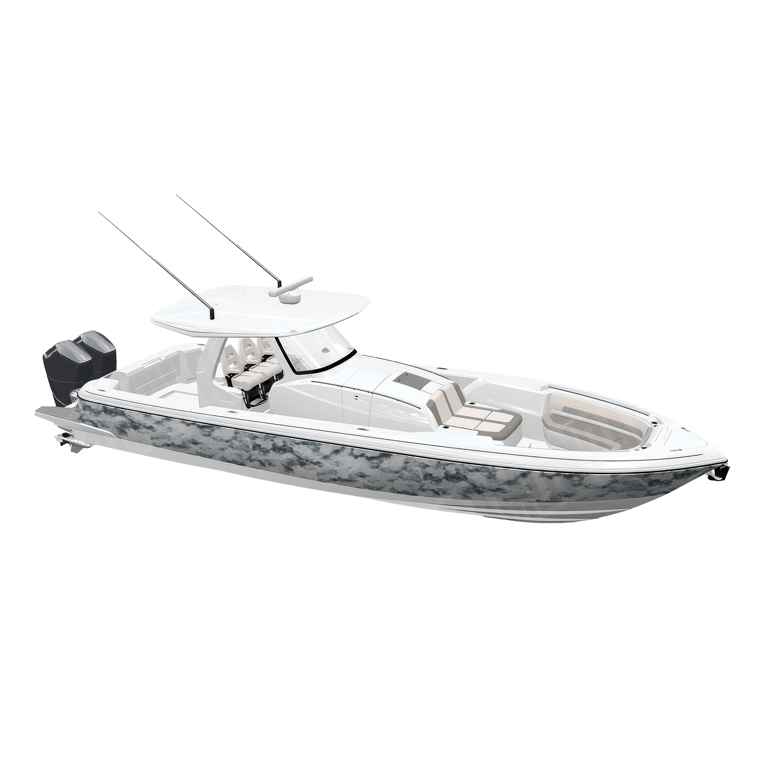 A-TACS AT-X Camo Boat Vinyl Wrap