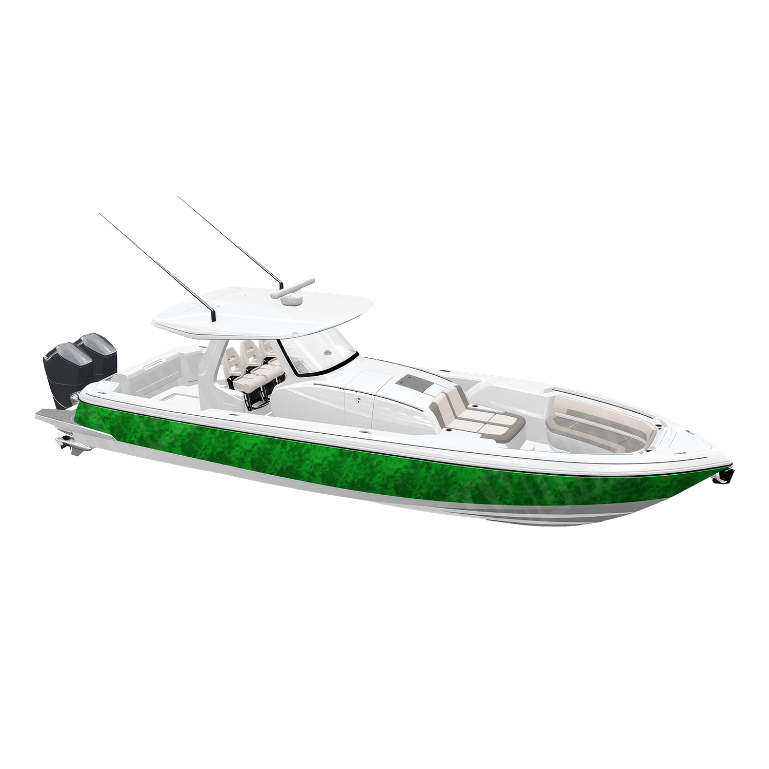 Kryptek Green Camo Boat Vinyl Wrap
