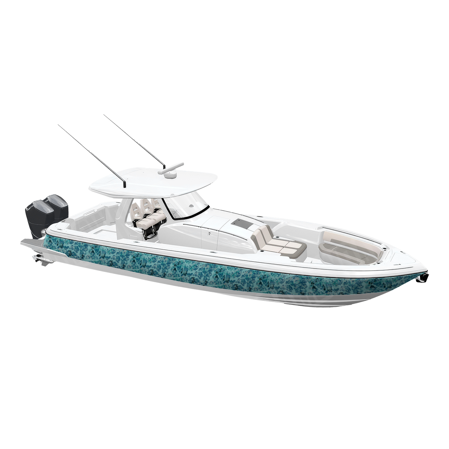 Kryptek Obskura Glacier Camo Boat Vinyl Wrap