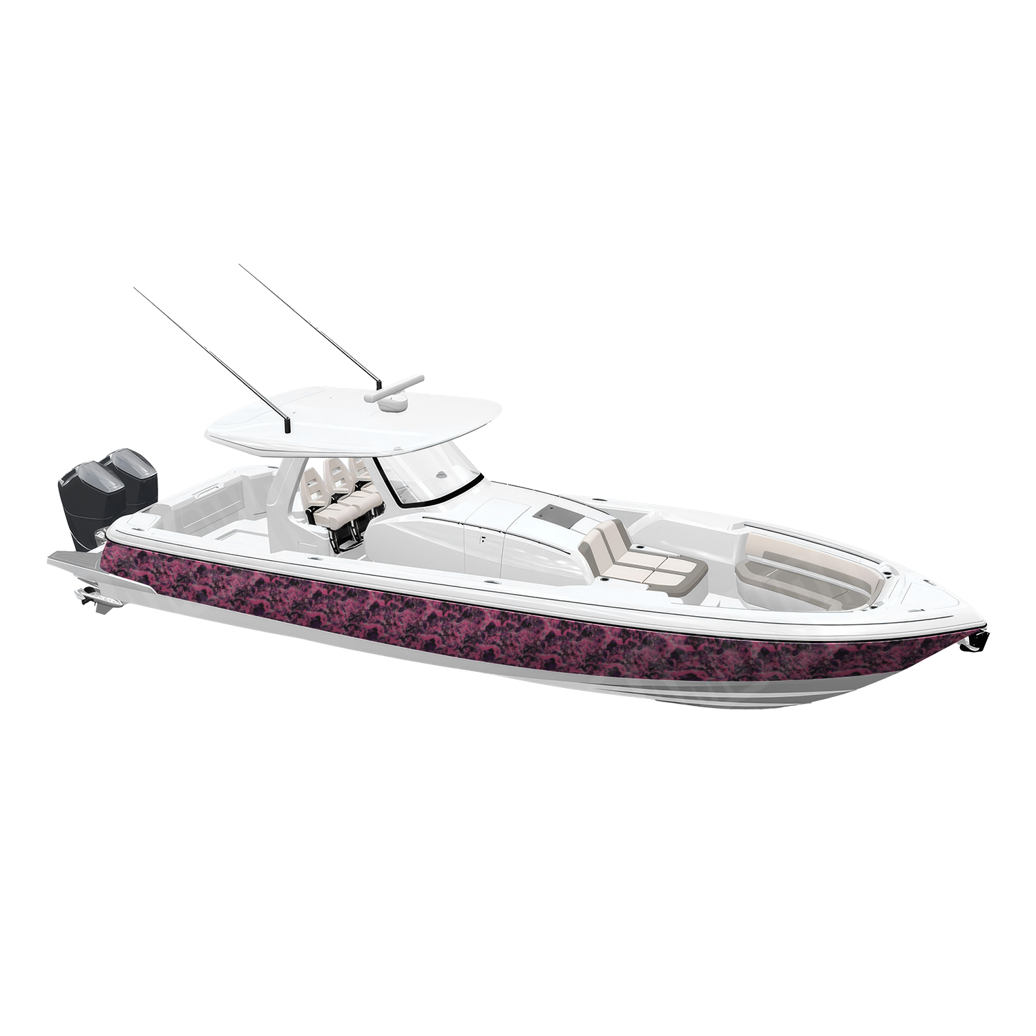 Muddy Girl Flat Camo Boat Vinyl Wrap