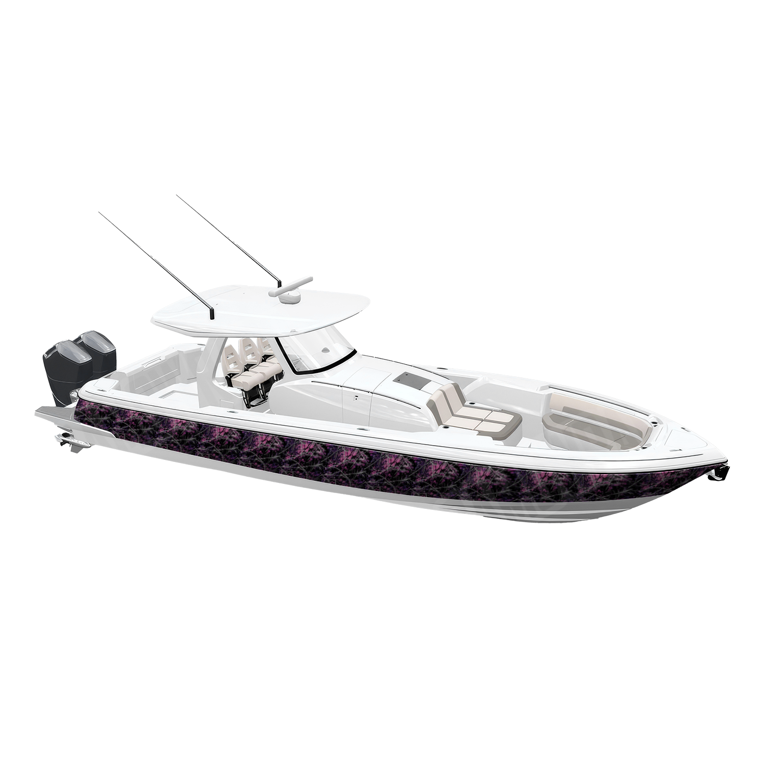 Muddy Girl Original Camo Boat Vinyl Wrap