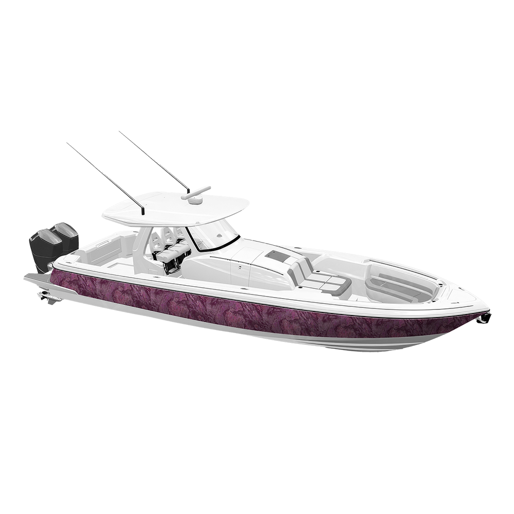 Realtree Aspect Cranberry Camo Boat Vinyl Wrap